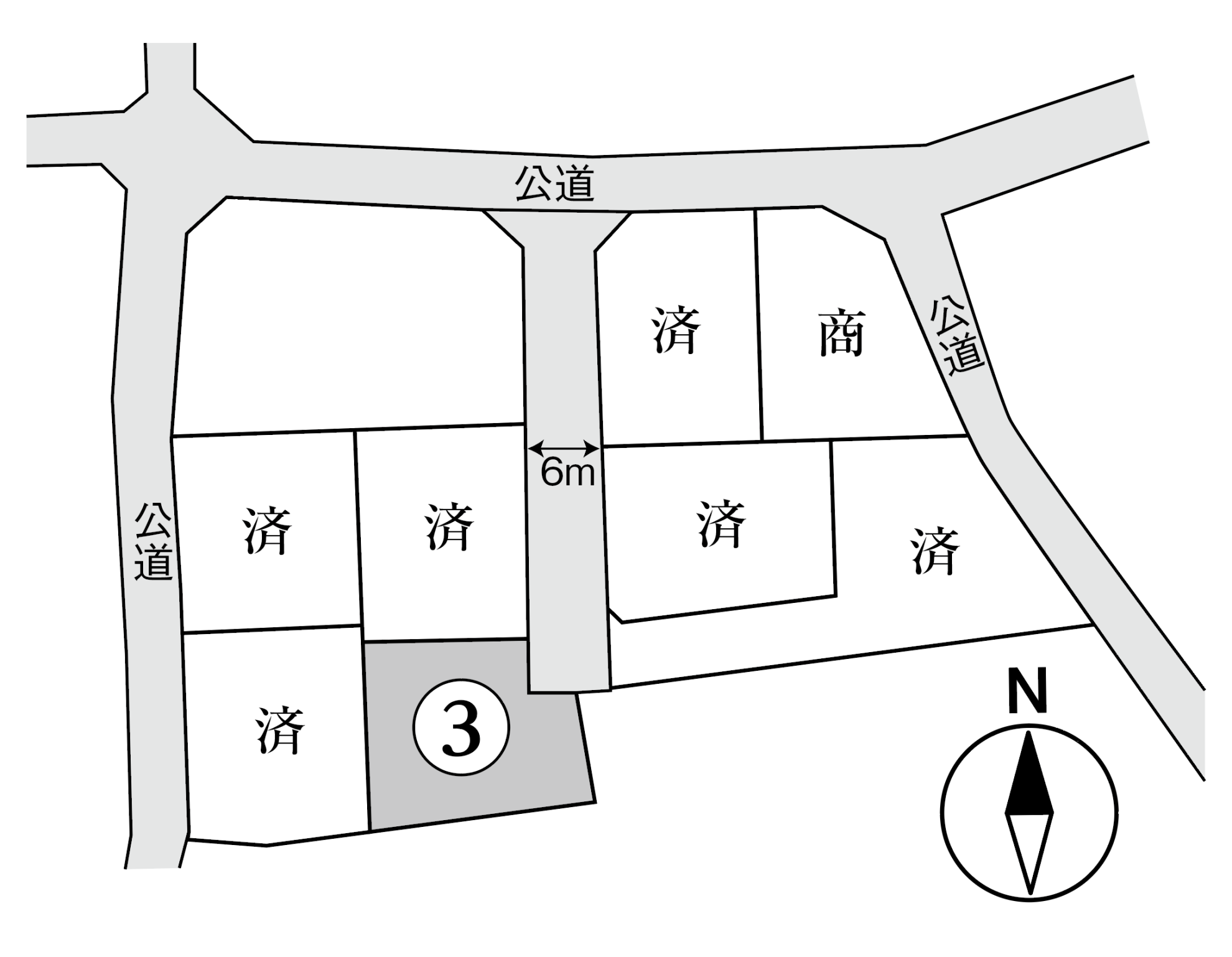 「徳田3分譲地（残り1区画）」