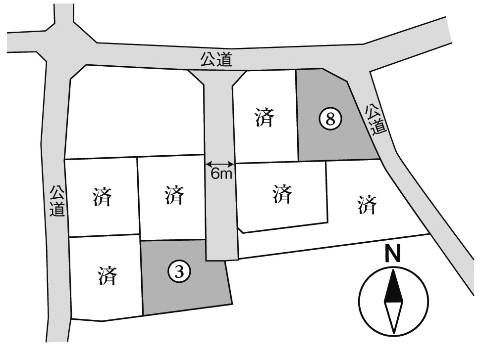 「徳田3分譲地（残り2区画）」